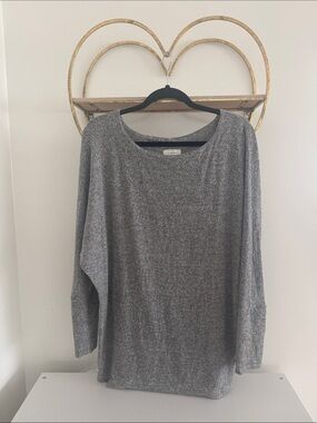 Lucky Brand Heather Gray Pullover Sweater